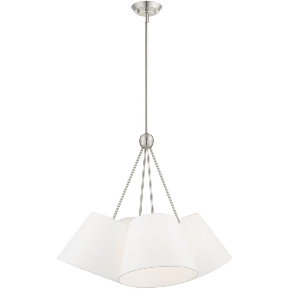 Four Light Dimmable Chandelier With Shades