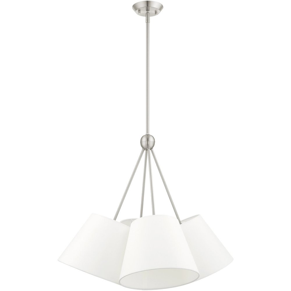 Four Light Dimmable Chandelier With Shades