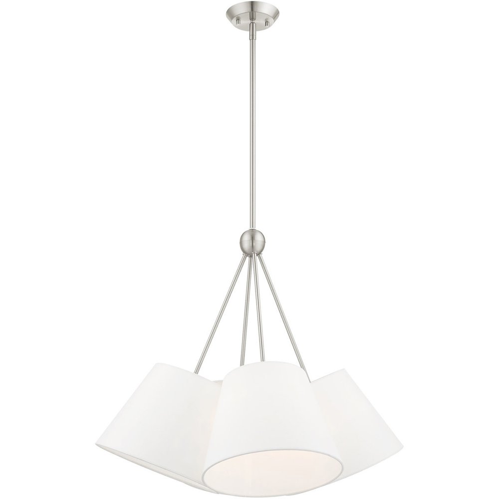 Four Light Dimmable Chandelier With Shades