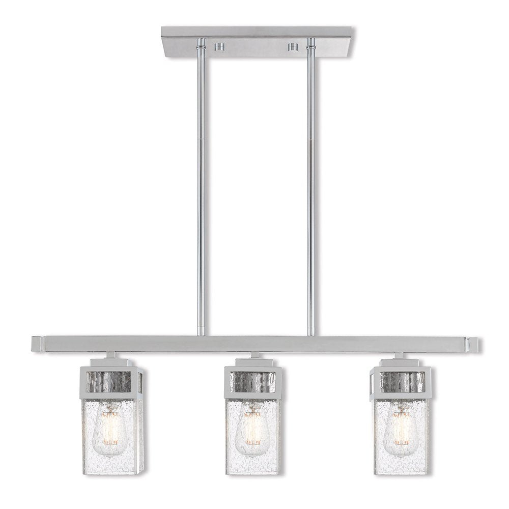 Three Light Dimmable Chandelier With Shades
