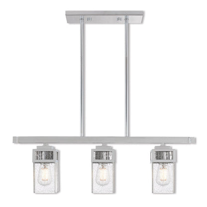 Three Light Dimmable Chandelier With Shades