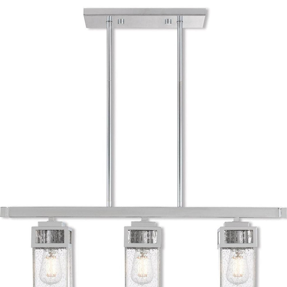 Three Light Dimmable Chandelier With Shades
