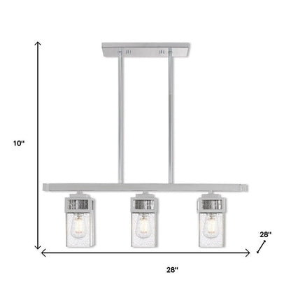 Three Light Dimmable Chandelier With Shades
