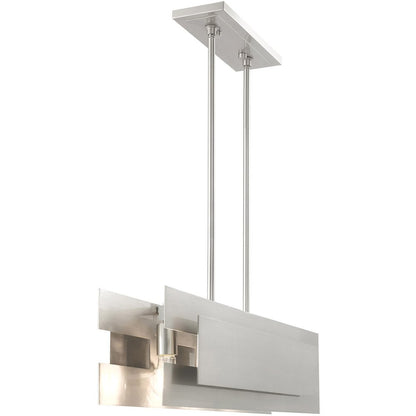 Four Light Dimmable Chandelier With Shades