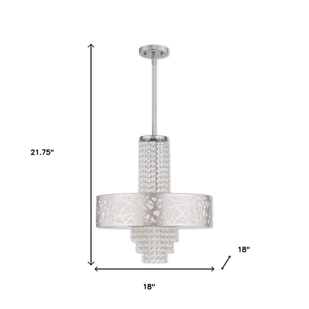 Four Light Dimmable Chandelier With Shades