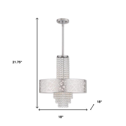 Four Light Dimmable Chandelier With Shades
