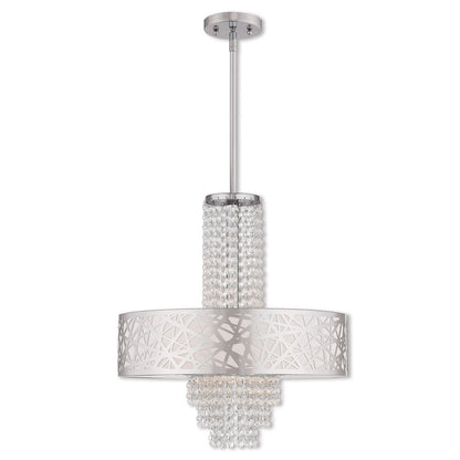 Four Light Dimmable Chandelier With Shades