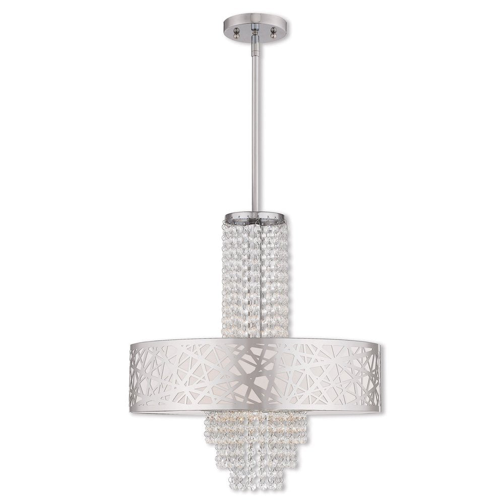 Four Light Dimmable Chandelier With Shades