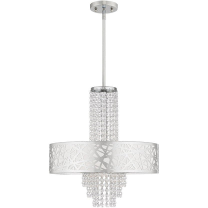 Four Light Dimmable Chandelier With Shades