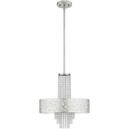 Four Light Dimmable Chandelier With Shades