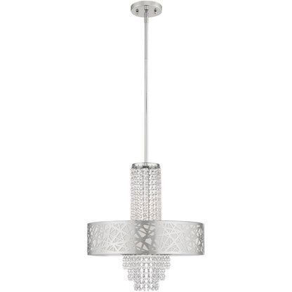 Four Light Dimmable Chandelier With Shades