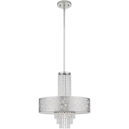 Four Light Dimmable Chandelier With Shades