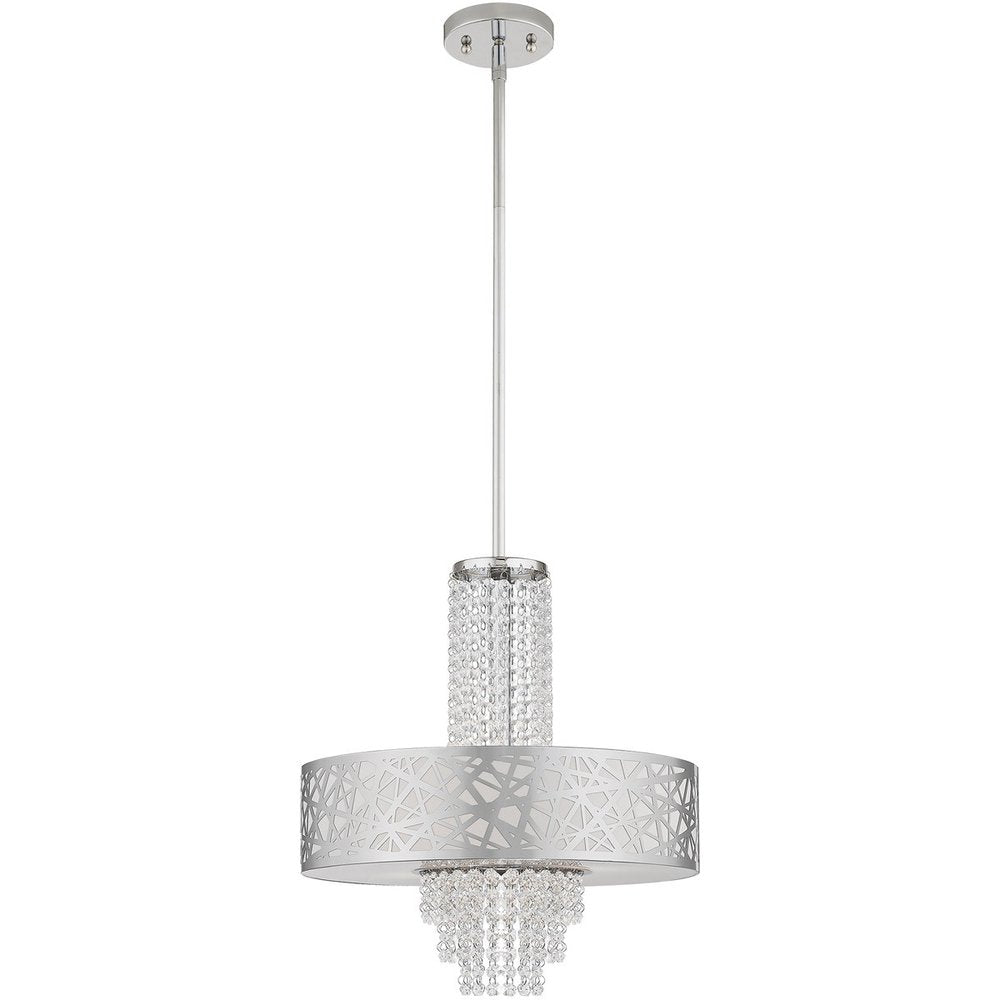 Four Light Dimmable Chandelier With Shades