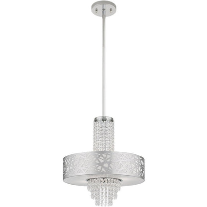 Four Light Dimmable Chandelier With Shades