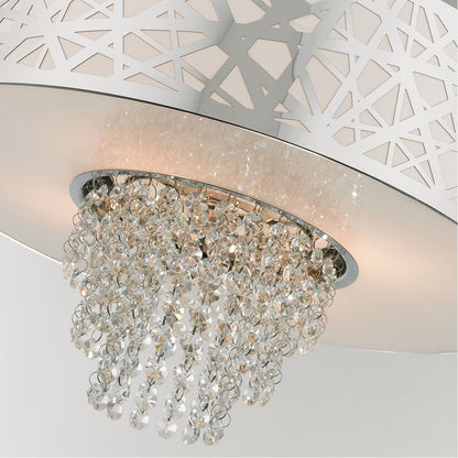 Four Light Dimmable Chandelier With Shades