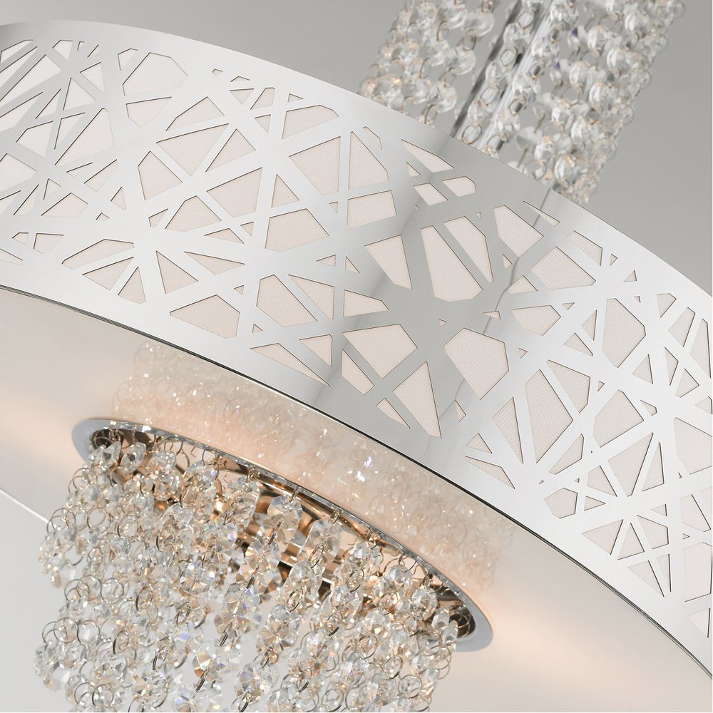 Four Light Dimmable Chandelier With Shades