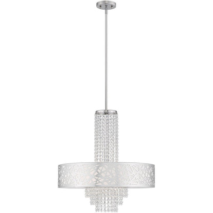Five Light Dimmable Chandelier With Shades