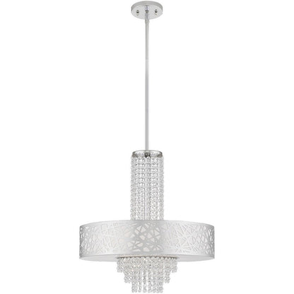 Five Light Dimmable Chandelier With Shades