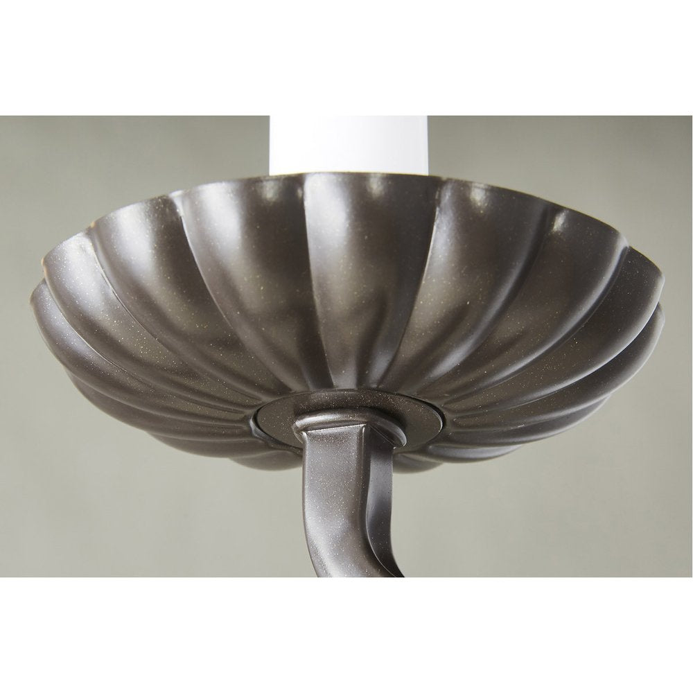 Three Light Dimmable Chandelier With Shades