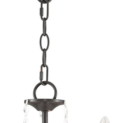 Three Light Dimmable Chandelier With Shades