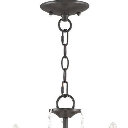 Three Light Dimmable Chandelier With Shades