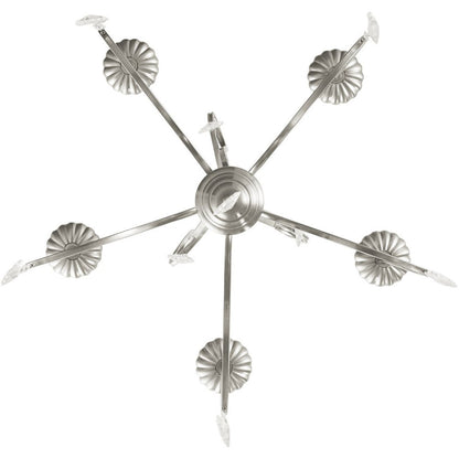 Five Light Dimmable Chandelier With Shades