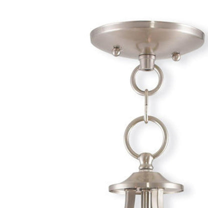Five Light Dimmable Chandelier With Shades