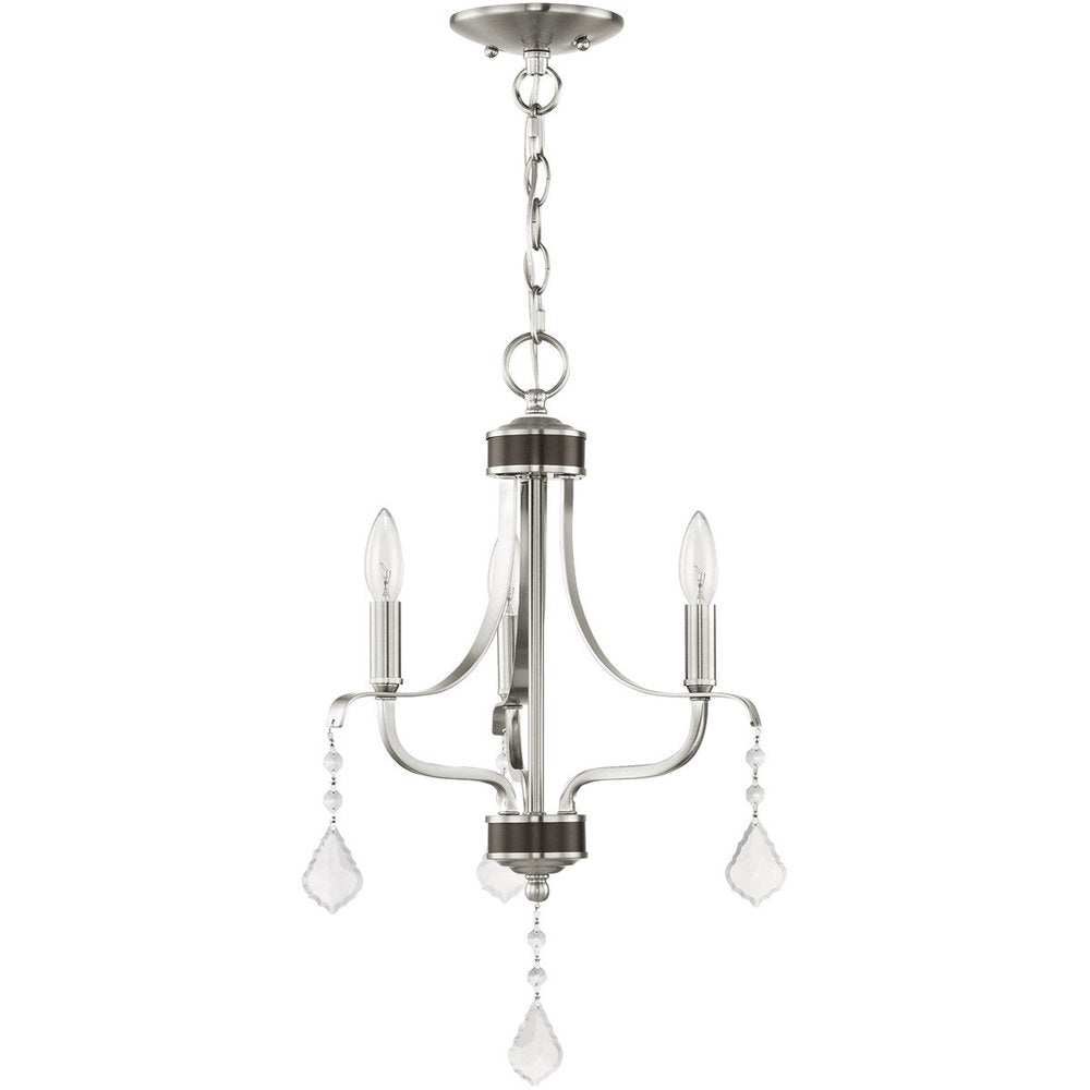 Three Light Dimmable Chandelier With Shades