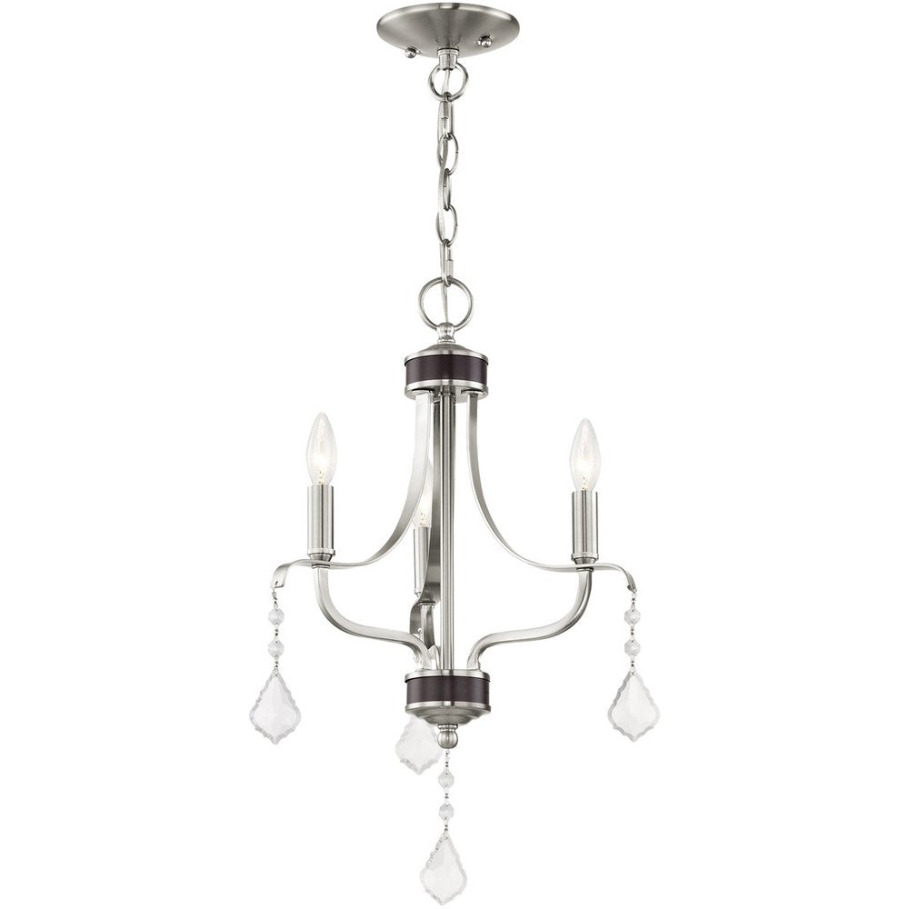 Three Light Dimmable Chandelier With Shades