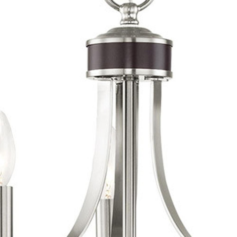 Three Light Dimmable Chandelier With Shades