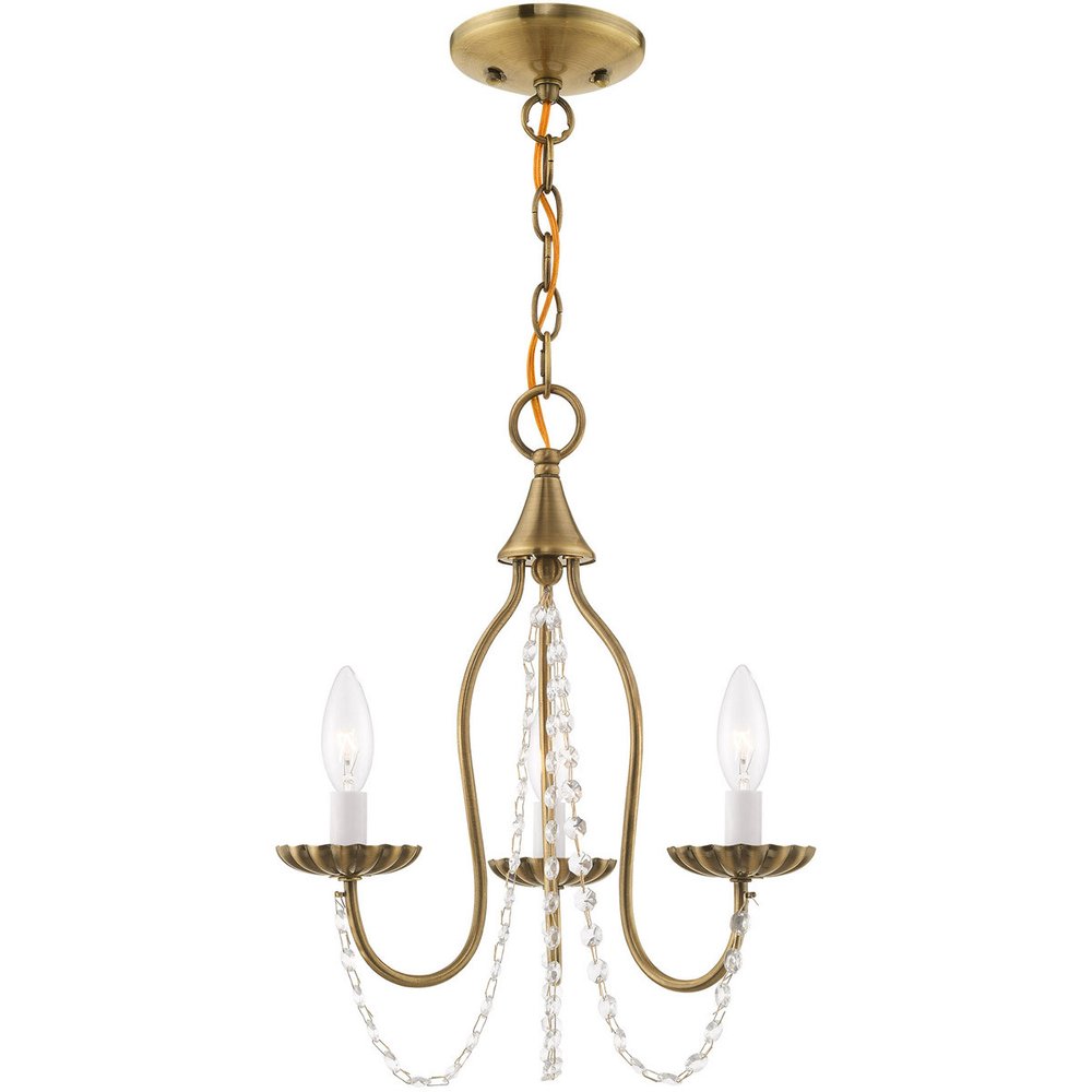 Three Light Dimmable Chandelier With Shades