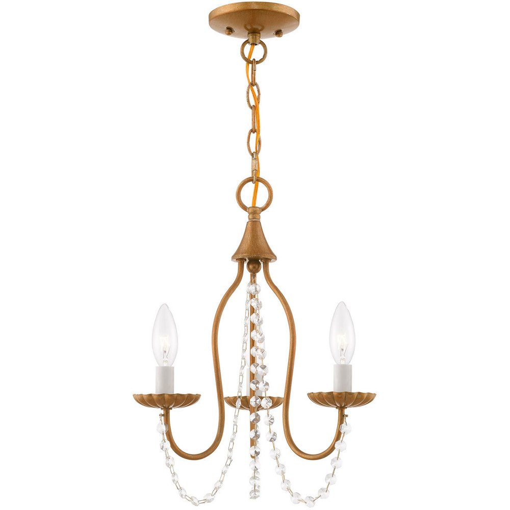 Three Light Dimmable Chandelier With Shades