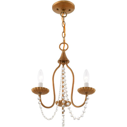 Three Light Dimmable Chandelier With Shades
