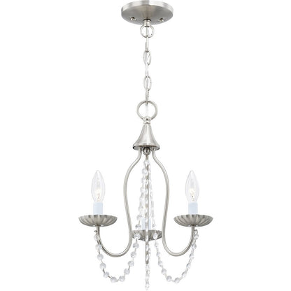 Three Light Dimmable Chandelier With Shades
