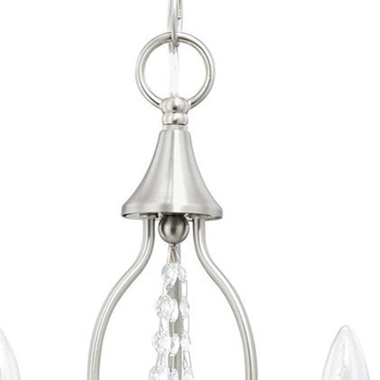 Three Light Dimmable Chandelier With Shades