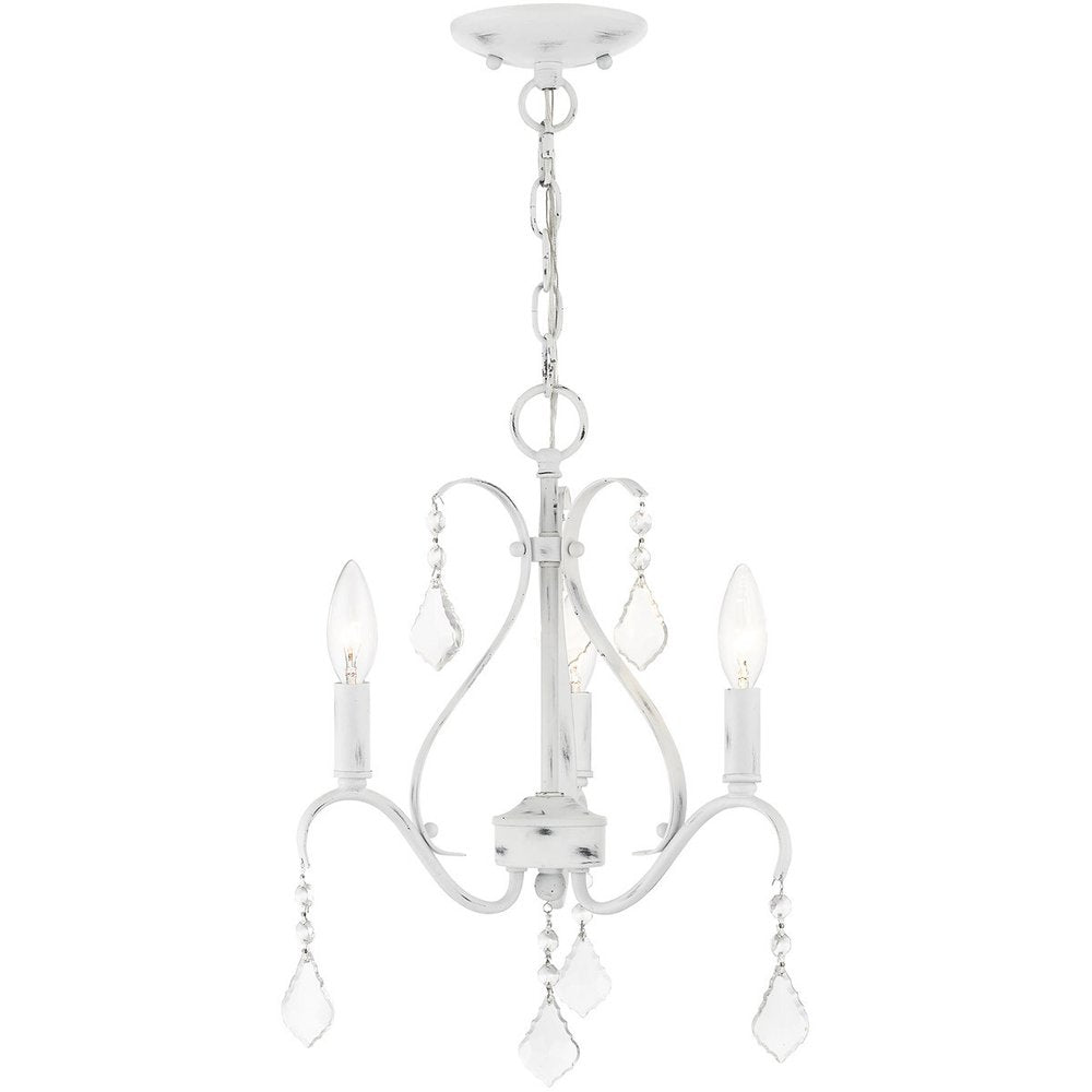 Three Light Dimmable Chandelier With Shades
