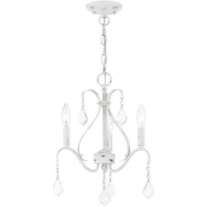 Three Light Dimmable Chandelier With Shades