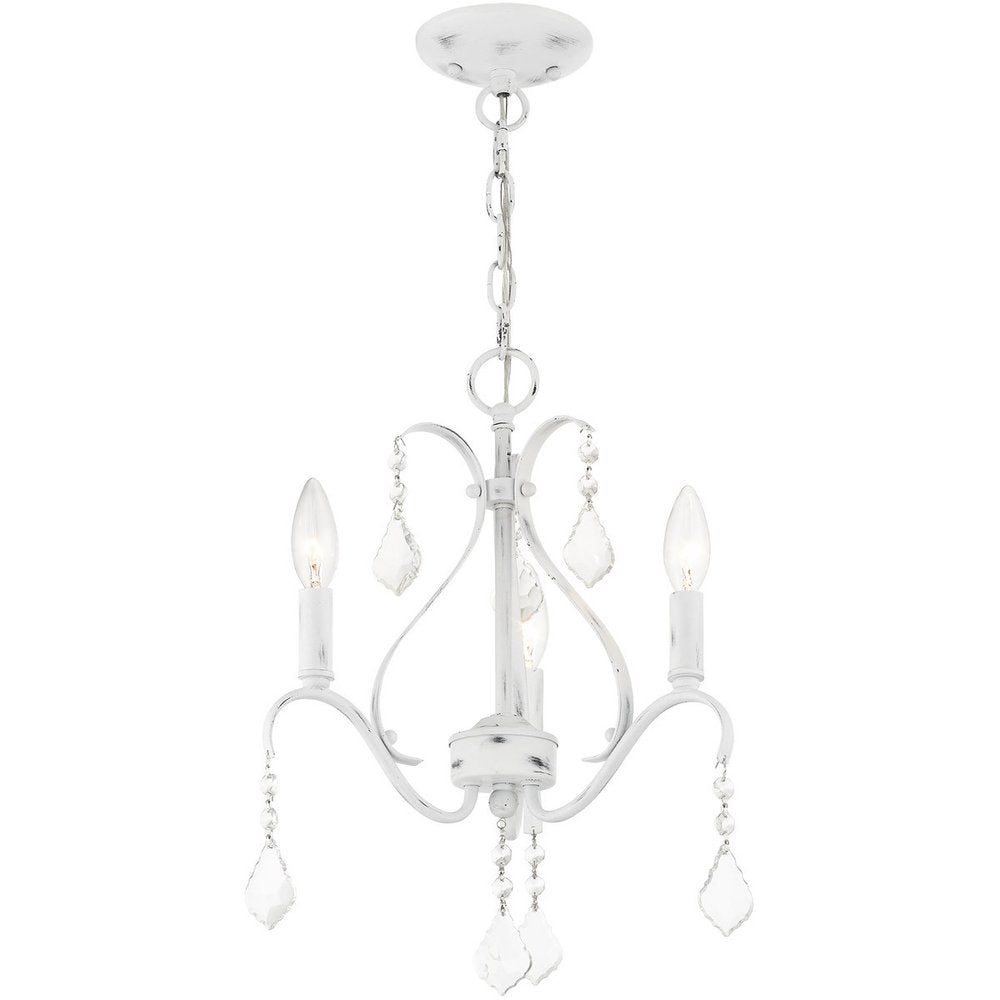 Three Light Dimmable Chandelier With Shades