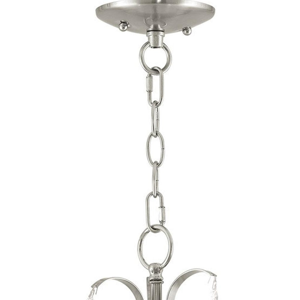 Three Light Dimmable Chandelier With Shades