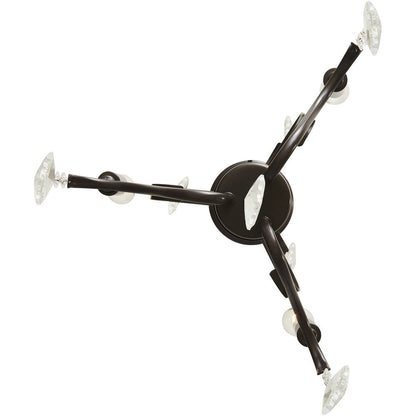 Three Light Dimmable Chandelier With Shades
