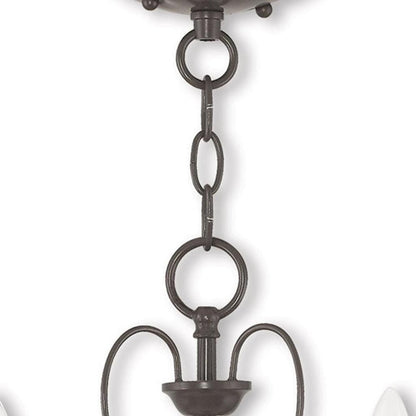 Three Light Dimmable Chandelier With Shades
