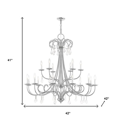 Multi Light Dimmable Chandelier With Shades