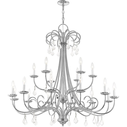 Multi Light Dimmable Chandelier With Shades