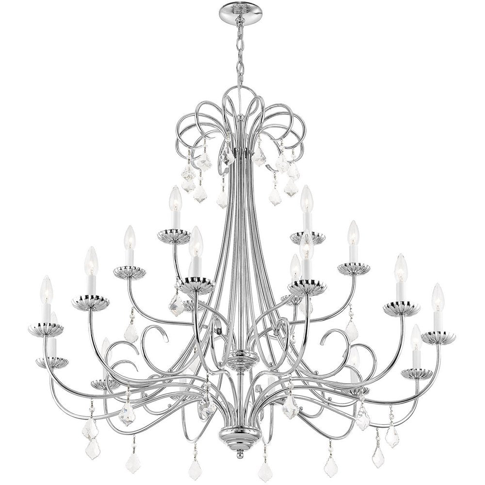 Multi Light Dimmable Chandelier With Shades