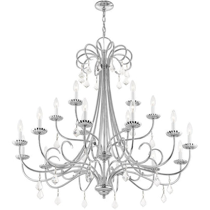 Multi Light Dimmable Chandelier With Shades