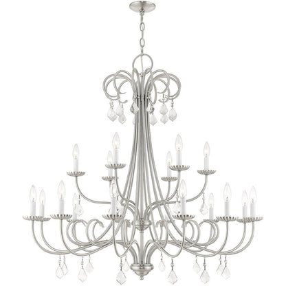 Multi Light Dimmable Chandelier With Shades
