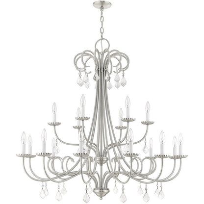 Multi Light Dimmable Chandelier With Shades