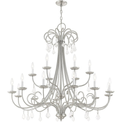 Multi Light Dimmable Chandelier With Shades