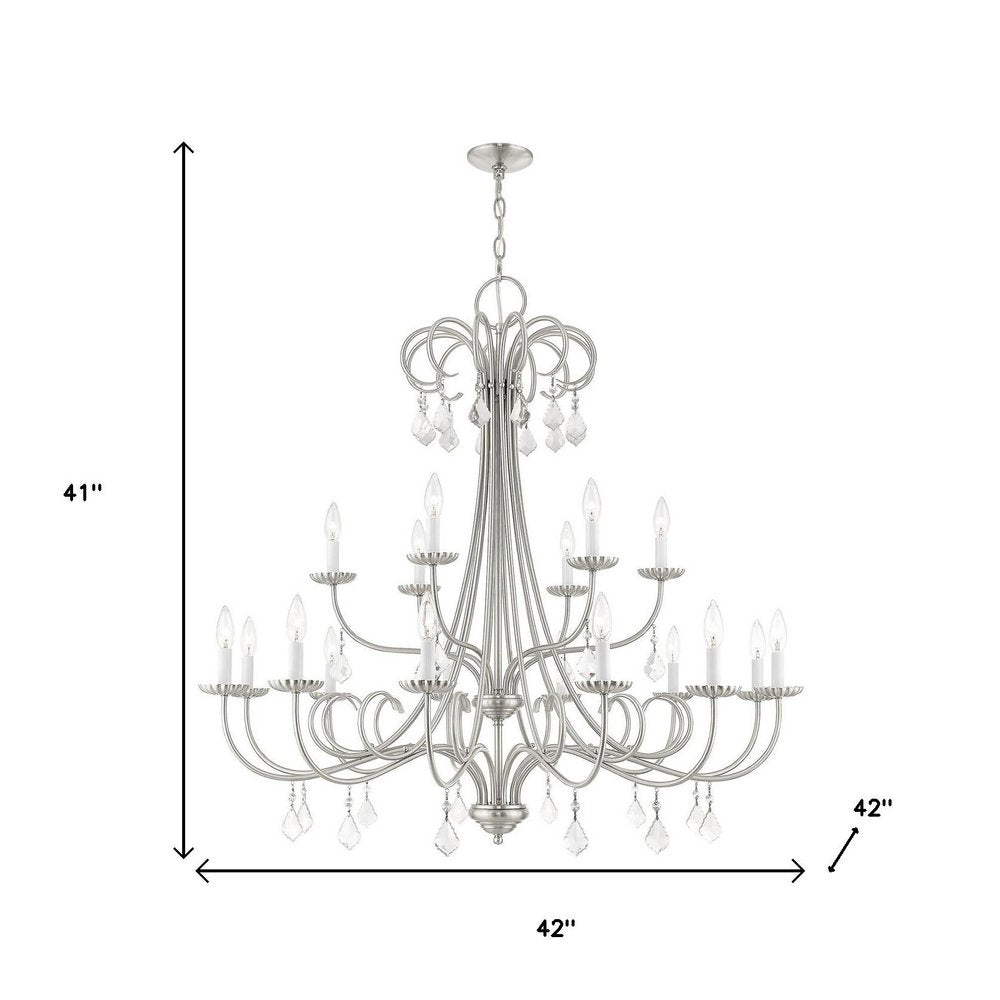 Multi Light Dimmable Chandelier With Shades