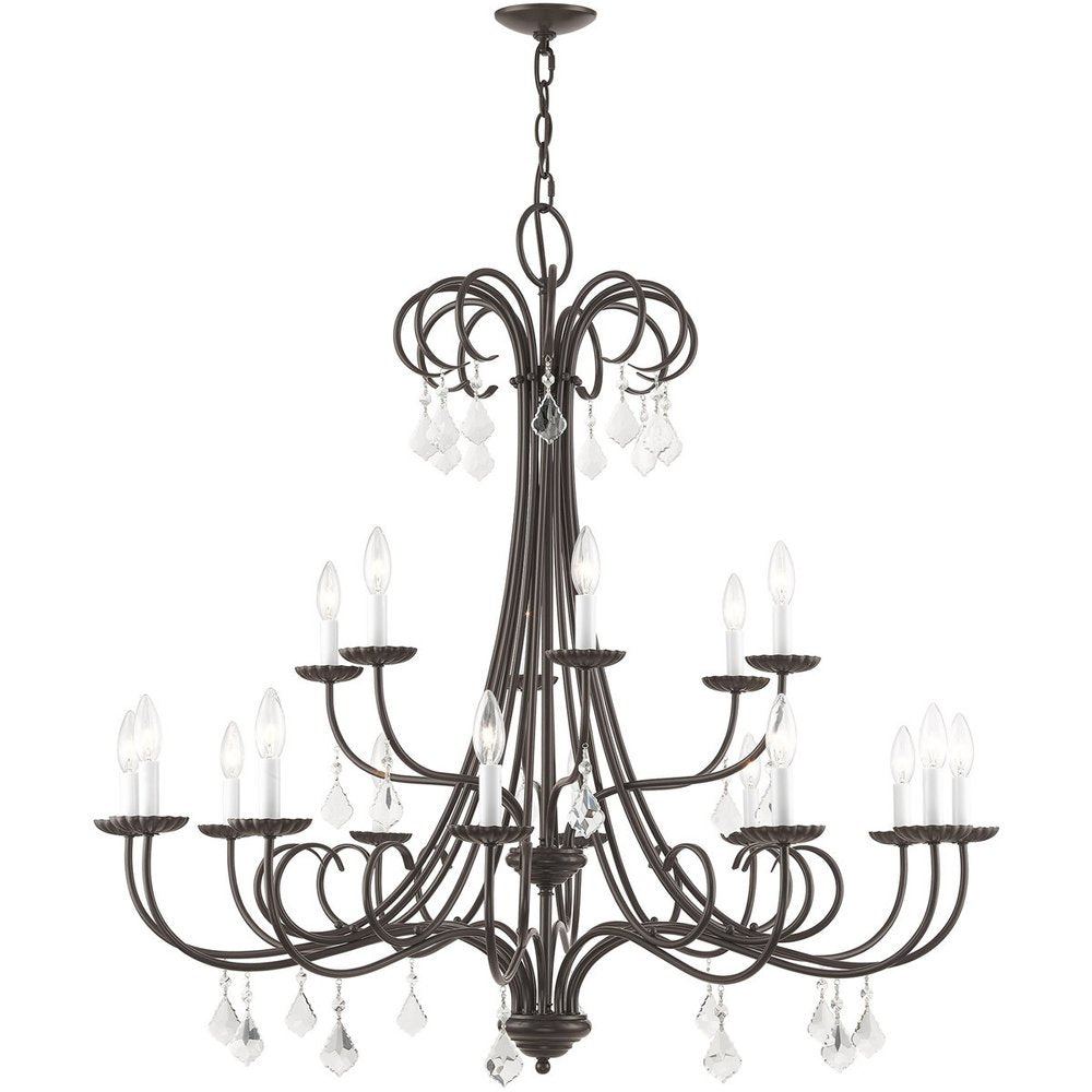 Multi Light Dimmable Chandelier With Shades
